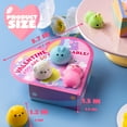 thumbnail image 4 of Joyfy 28 Packs Valentine Mochi Squishy Toys with Heart Boxes for Kids, Stress Relief Fidget Toys for Valentines Party Favors, School Classroom Exchange Cards Gifts, 4 of 9