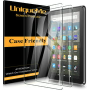 [2 Pack] UniqueMe Screen Protector Compatible for All-New Fire HD 8 / Fire HD 8 Plus/Fire HD 8 Kids 2020 Released