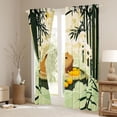 thumbnail image 3 of Erosebridal Cartoon Capybara Black Out Curtains for Kids, Green Tree Leaf Curtains Pack of 2 (42x63 Each), 3 of 6