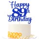 thumbnail image 1 of Topper para pastel Kaoenla Feliz 89.º cumpleaños azul con brillo, 1 of 8