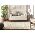 thumbnail image 3 of SAFAVIEH Blossom Kelvin Abstract Wool Area Rug, Ivory/Taupe, 8' x 8' Square, 3 of 8