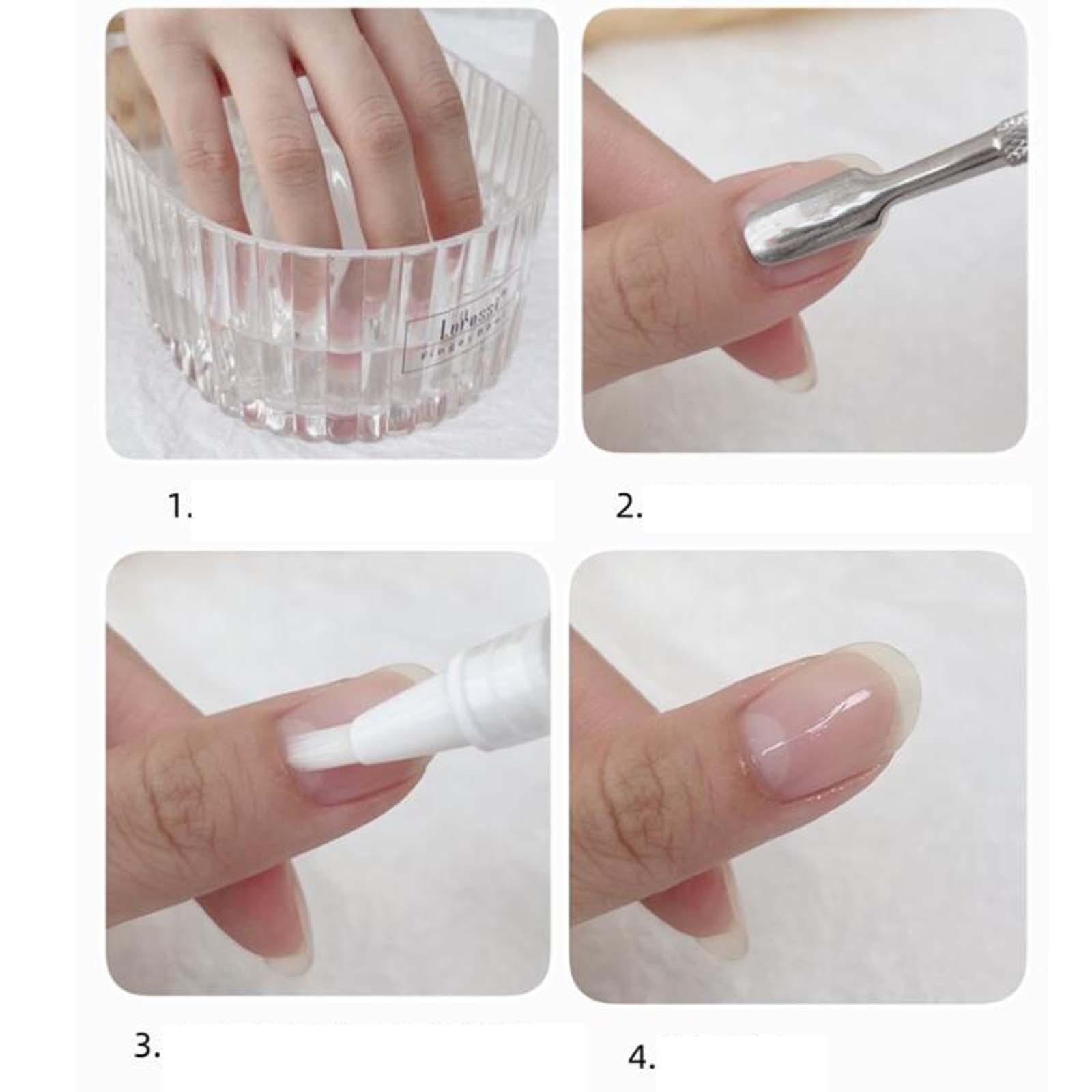 Serenable 3xNail Soaking Bowl Nail Art Tool for Manicure Home Salon Nail SPA Girls Clear