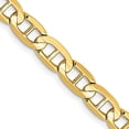 thumbnail image 2 of 14K White Gold 5.25mm Concave Anchor Chain Necklace Size 18, 2 of 3