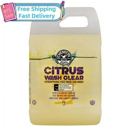 Chemical Guys CWS303 - Citrus Wash Clear Hydrophobic Free Rinse Car Wash (1 Gal)