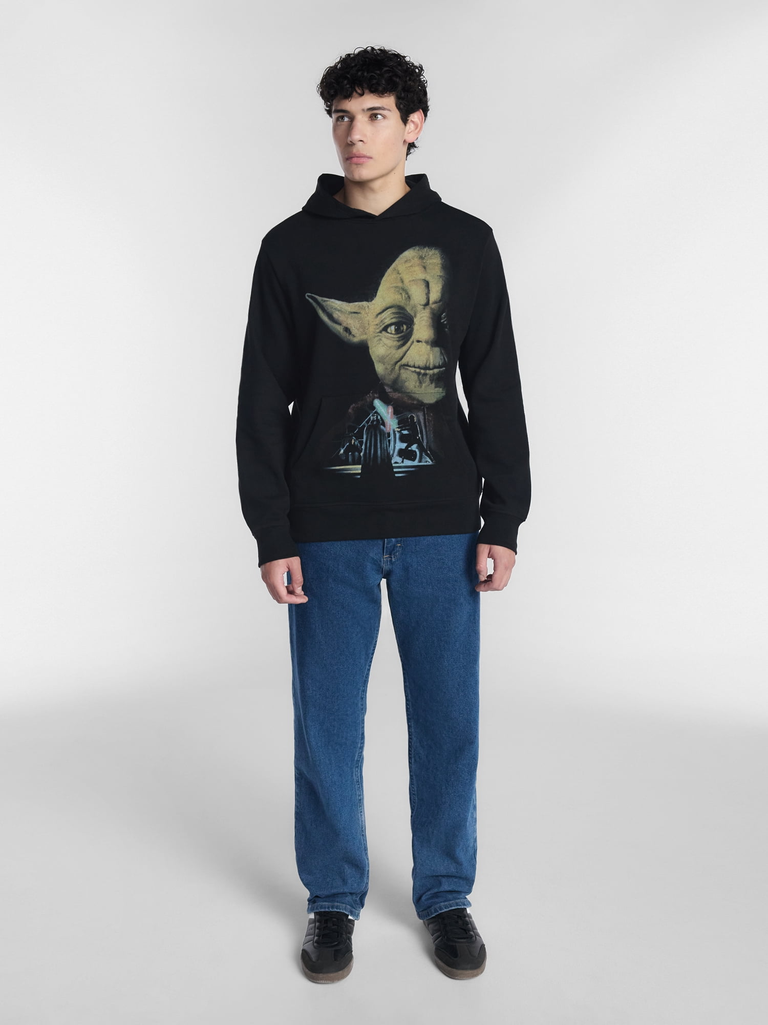 Star Wars Men's and Big Men's Yoda Hoodie Sweatshirt, Sizes XS-5XL