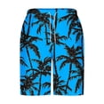 thumbnail image 4 of COSFO Summer Big and Tall Swim Trunks for Men Casual Hawaiian Beach Board Shorts Breathable Loose Fit Quick Dry Drawstring Elastic Waist Bathing Suits, 4 of 5