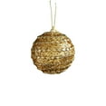 thumbnail image 2 of Steadlien Golden Foam Christmas Ornaments Set of 12 Glitter Hanging Balls with Adhesive Powder for Xmas Tree Decorations Holiday Party Festive Decor Shimmering Decorations, 2 of 6