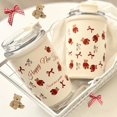 thumbnail image 4 of Cartoon Bear Thermal Water Bottle Women Bow Knot Coffee Cup Stainless Steel Mug for Hot Cold Drinks Outdoor Portable Bottle, 4 of 5