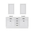 thumbnail image 2 of Water Creation Hartford 72" Double Sink Bath Vanity with 2 Mirrors in White, 2 of 5