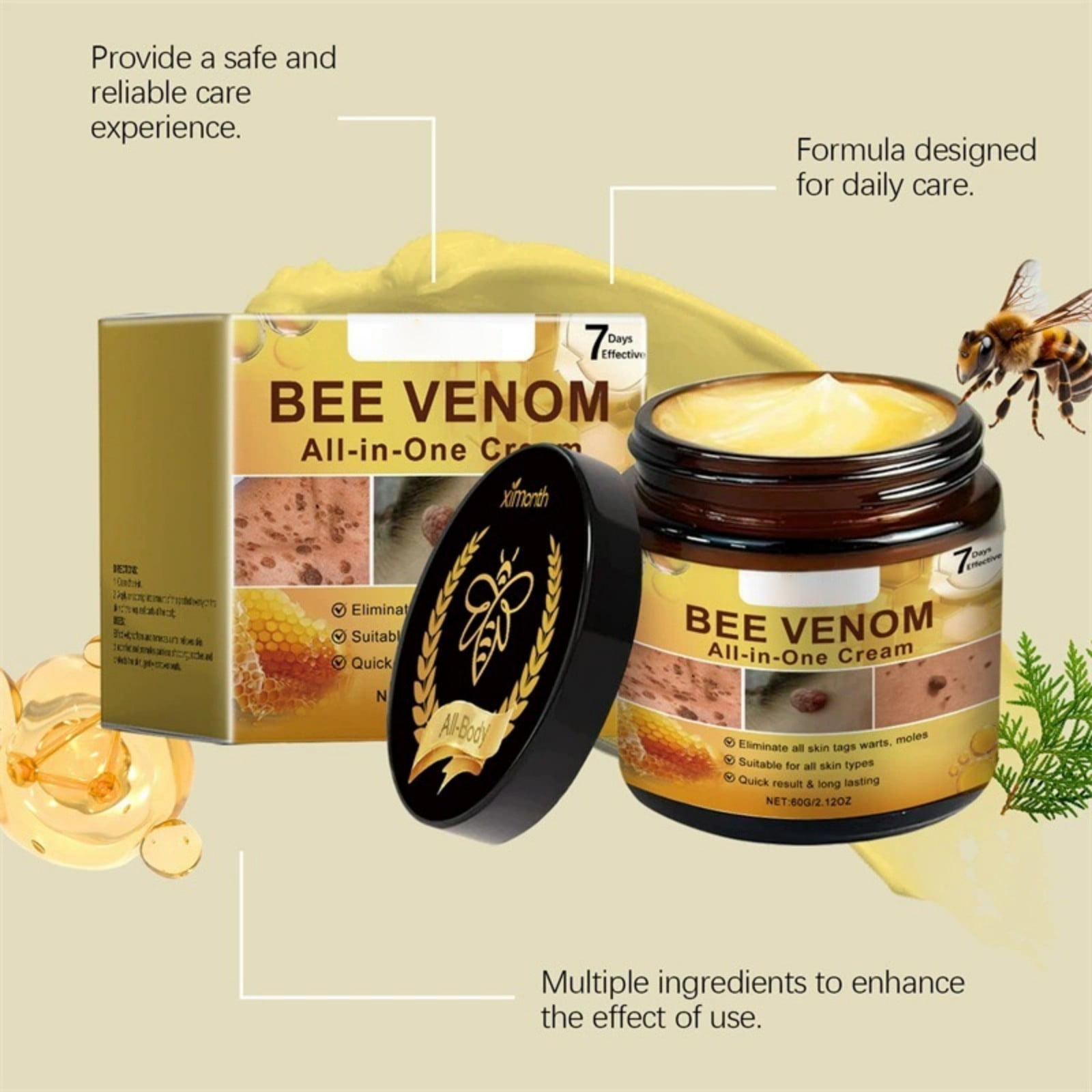 nonnon‼️ セプテムINTELLIGENT CREAM 40g❌2 2025 New Beé Vénóm Skin Treatment Cream, New Professional Beé