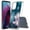 Blue Mystical Rose, variant on AquaFlex Hybrid Slim Designed For Moto G Stylus 2022 Case Floral And Plant Series