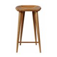 thumbnail image 2 of Tractor Contemporary Carved Wood Barstool - Walnut Finish, 2 of 2
