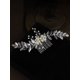 thumbnail image 3 of Faux Pearl & Leaf Decor Bridal Hair Pin, 3 of 5