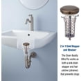 thumbnail image 4 of Drain Buddy Ultra Flo Sink Drain Stopper & Hair Catcher - Ultimate Clog Prevention Solution with Extra Basket - Oil Rubbed Bronze Metal, 4 of 8
