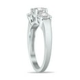 thumbnail image 2 of SZUL Women's 2 CTW Three Stone Lab Grown Diamond Ring in 14K White Gold (G-H Color, VS1-VS2 Clarity), 2 of 6