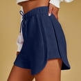 thumbnail image 6 of Axiiglly Plus Size Womens Shorts Casual Loose Athletic Shorts Solid Color Summer Outdoor Hiking Holiday Shorts S-3XL, 6 of 9