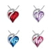 thumbnail image 5 of Niñas corazón colgante collar esposa hija cristal aleación gargantilla aniversario boda mujer pareja joyería personalizada presente azul Inevent AP008258-03, 5 of 6