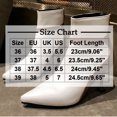thumbnail image 3 of QQAMB Women's Pointed Toe Booties Heels Ankle Boots Dressy Comfy Work Formal Winter Fall Boots, 3 of 8