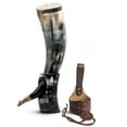 thumbnail image 2 of Curved Drinking Horn Bundle with Stand & Holster (Eldenwulf, 12Inches, HighPolish), 2 of 40