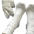 thumbnail image 5 of Calcetines blancos de mujer hasta la mitad de la pantorrilla, calcetines de otoño e invierno sin hueso, calcetines de confinamiento, calcetines de tubo largo, calcetines de tubo alto japoneses, 5 of 5