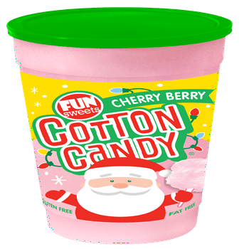 Fun Sweets Fun Sweet Brand 6oz Classic Santa Xmas Cotton Candy