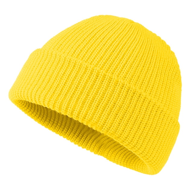 sweethay Sombreros para mujer Sombreros Accesorio de ropa Sombrero para adultos Cubierta para el cabello Cómodo Sombrero de punto flexible para Sombreros Amarillo brillante