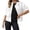 White, variant on Unir Casual Denim Trucker Jacket for Women, Button Closure Side Pockets, Everyday Relaxed Fit Fall Outerwear, 1 Piece, S-XXL, Plus Size Friendly