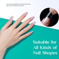 thumbnail image 4 of Nail Tips Beetles, cuadrados medianos, 500 unidades, cubierta completa transparente, 4 of 8