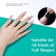 thumbnail image 4 of Nail Tips Beetles, cuadrados medianos, 500 unidades, cubierta completa transparente, 4 of 8