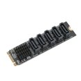 thumbnail image 4 of Domqga Convertir Carte Adaptateur M.2 NGFF Bkey à 5 Ports 6Gbps Carte d'Extension de Fonctionnement Stable, Carte d'Extension, Carte Adaptateur de Conversion, 4 of 8