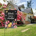 thumbnail image 7 of Black Lives Matter Garden Flag 12x18 Inch Double Sided Spring Summer Floral Yard Flag Outdoor Home Decor, 7 of 7