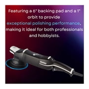 RUPES LHR21V BigFoot Mark V 21mm Random Orbital Polisher with 6 Inch Backing Pad and Polysynthec Gears