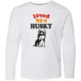 thumbnail image 3 of Inktastic Siberian Husky Dog Puppy Long Sleeve Youth T-Shirt, 3 of 5