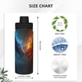 thumbnail image 3 of Haiem Red And Blue Fire Dragon E Printed Sports Insulated Kettle 18oz stainless steel kettle Leak-proof Water Bottle,Double-wall Insulated Bottle for Travel,Sports,Fitness, 3 of 7