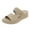 Khaki, variant on Fish Mouth Slippers for Women, Lightweight EVA Material with Textured Non-Slip Sole and Cushioned Footbed, Black Size 35
