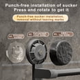 thumbnail image 6 of LACKUST No Drill Wall Mounted Shoe Rack - Gray Bathroom Slipper Storage, Multifunctional Anti-Rust Plastic Towel Holder for Entryway Small Space, 6 of 7