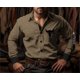 thumbnail image 1 of Camisa de manga larga con estampado de flores de vaquero occidental para primavera y verano, cómoda camisa de fiesta de tela suave para hombre, 1 of 6