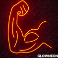 thumbnail image 3 of Glowneon Muscle Arm Neon Sign, Bodybuilding Led Sign, Gym Club Decor, 3 of 5