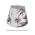 thumbnail image 4 of Abat-jour décoratif conique en velours, moderne et simple, pour lampe E27/E14, style forêt tropicale, 4 of 4