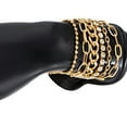 thumbnail image 4 of Fashion Beaded Chunky Flat Cable Chain Punk Bracelets Jewelry for Women Girls Gift style4, 4 of 5