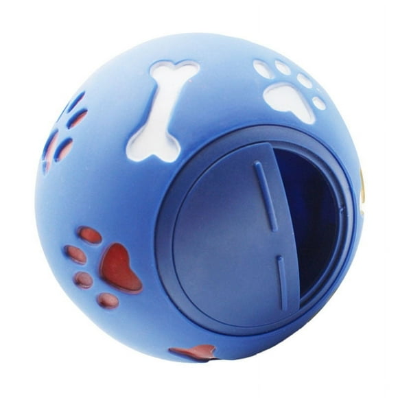 Juguete de bola de alimentación lenta para gatos, bola dispensadora de golosinas para perros, rompecabezas para cachorros, bola para masticar, bola dispensadora de golosinas para perros, funcionamiento suave Jadeshay A