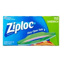 Ziploc Sandwich Bags, 152 count