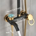 thumbnail image 6 of Rainfall Shower Head Combo w/Mixer Valve Kit Wall Mount Shower Faucet Set System, 6 of 12