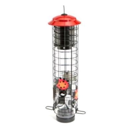 Audubon 18 Ladybug Bird Feeder Squirrel Resistant Tube Feeder