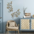 thumbnail image 2 of ESTART 2 PCS Metal Tree Vine Olive Branch Leaf Wall Art Decor for Above Door, Living Room, Bathroom, Office (Rusty Color), 2 of 9