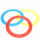 thumbnail image 1 of Juego de 3 piezas de acrobacias para hacer malabarismos, lanzar anillos, pulseras, accesorios, payaso de mano, juguete azul, rojo y amarillo, 1 of 15