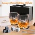 thumbnail image 7 of Lockways Liqour Cups Sets with Ice Cubes Stone, Whisky Glass with Drinking Accessories for Men Dad, 7 of 7