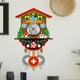 thumbnail image 3 of Gwong Decoración hogareña Reloj de pared de madera precisa decorativa estilo nórdico antiguo reloj de madera para sala de estar Gwong 21063550, 3 of 6