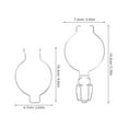 thumbnail image 2 of FONDOTIN 4Pcs Silver Stainless Steel Wire Clamp for Mason Jars with Tight Seal Spring Design, 2 of 8