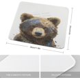 thumbnail image 2 of Bear Print Mouse Pad,Office Desk Accessories,Desk Decor, Rectangle Non-Slip Rubber, Stitched Edge,Funny Office Presents 10"x12", 2 of 8